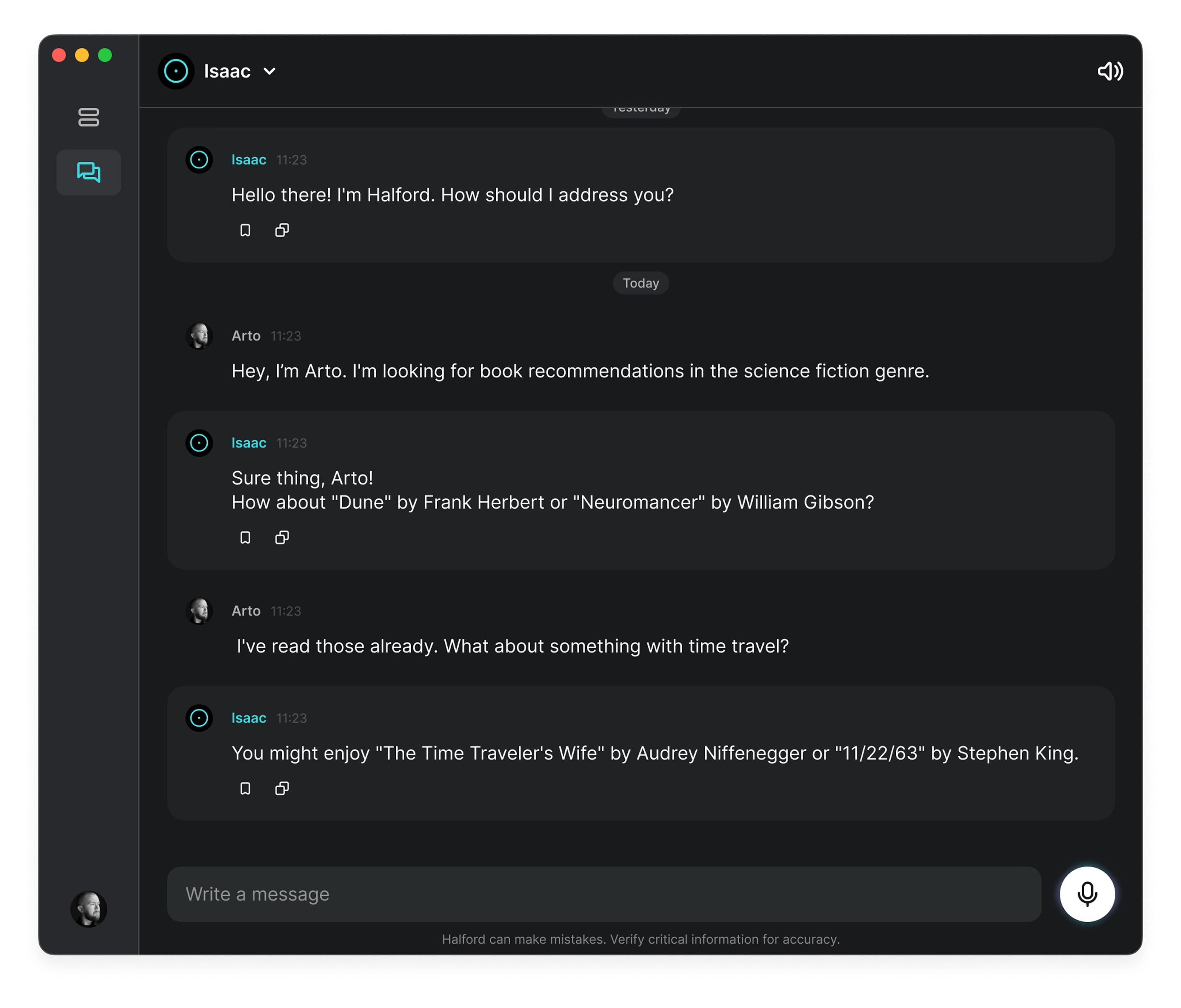 Chat on macOS